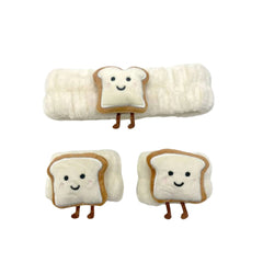 Beige Toast Spa Headband & Wristband Set (3pcs)