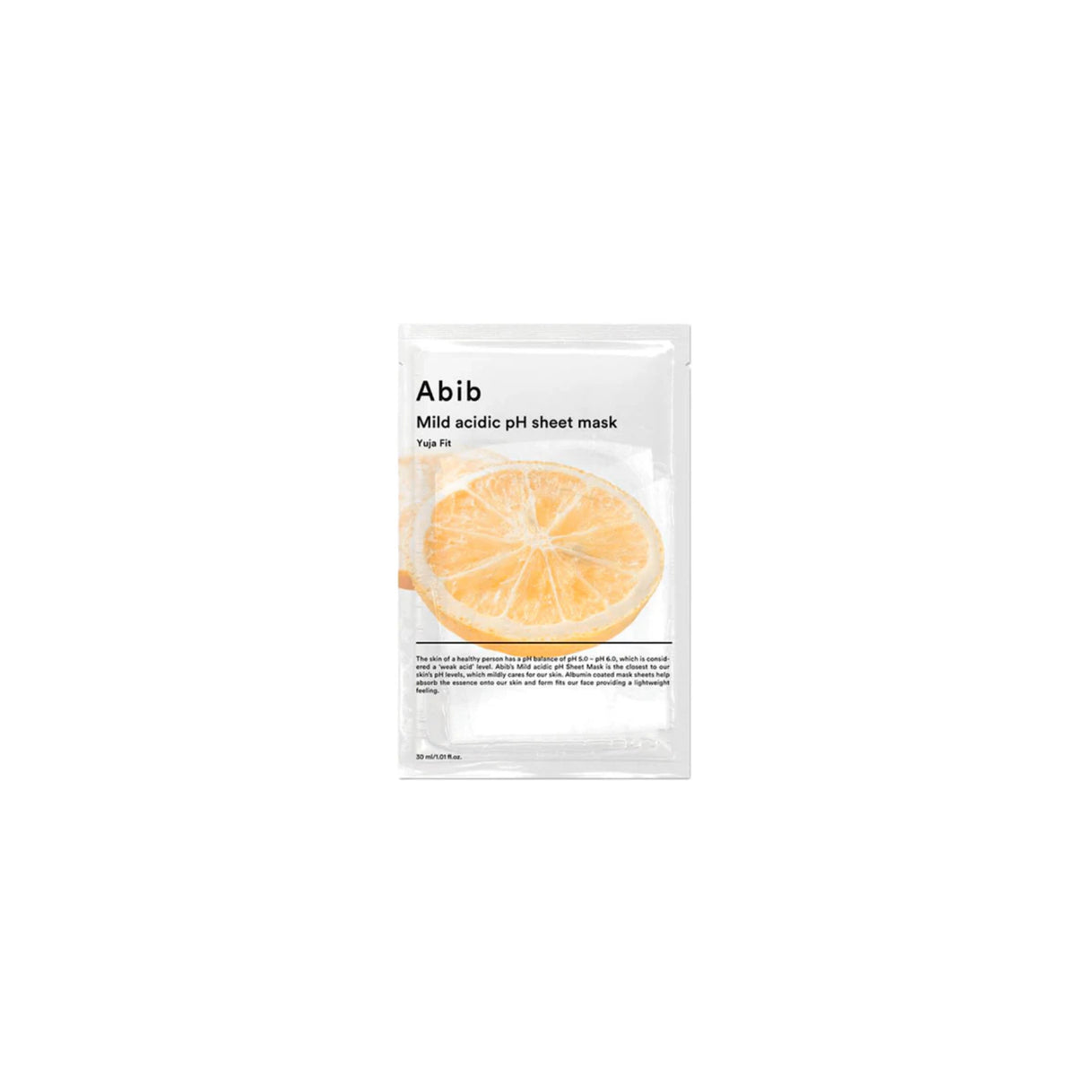 Abib- Mild Acidic pH Sheet Masks Yuja Fit (1pc)