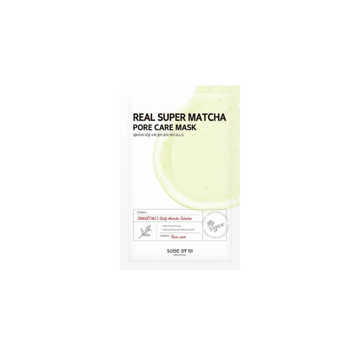 Some By Mi- Real Care Mask Super Matcha Pore (1pc)