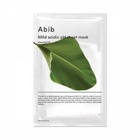 Mild Acidic pH Sheet Mask Heartleaf (1pc)